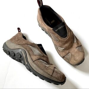 Merrell Moc Brown Ortholite Walking Air-cushion Shoes Mens Size 8